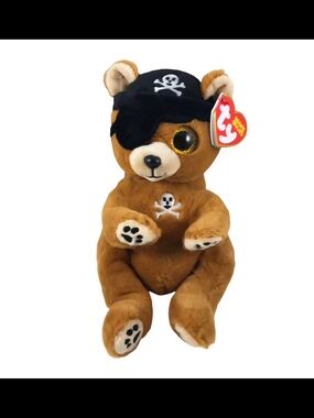 TY Pirate Bear Plush Toy - Brown